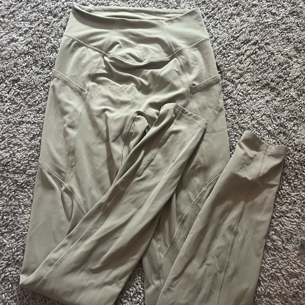 Whitney Simmons gymshark tan High-Waisted leggings
